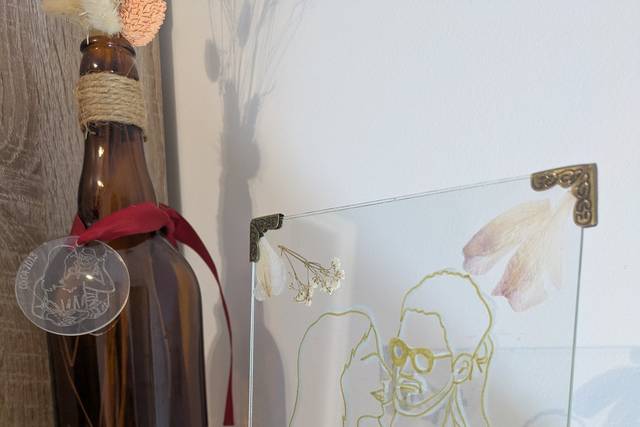 Illustration sur verre