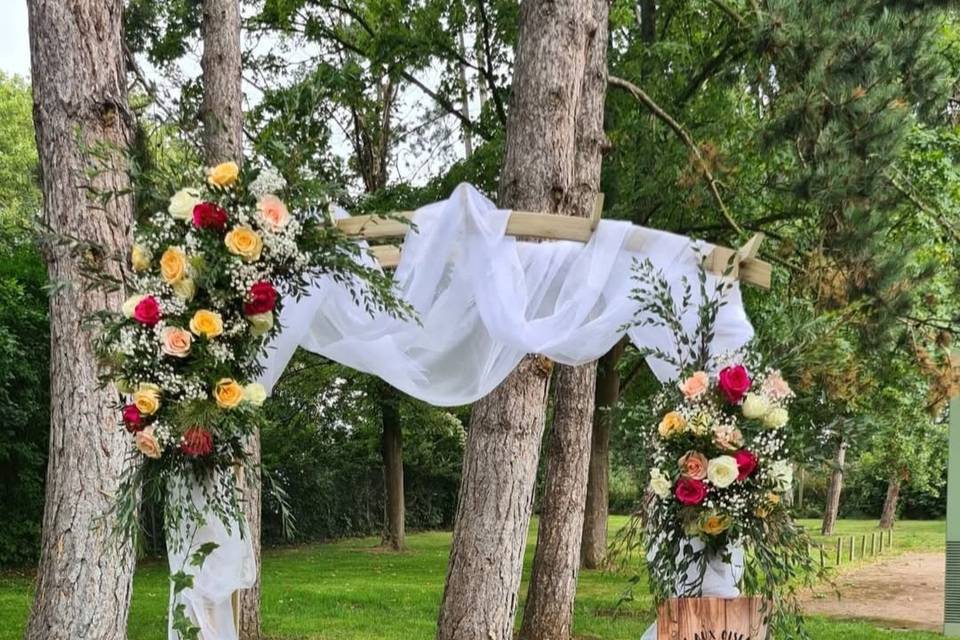 Arche florale plongeur