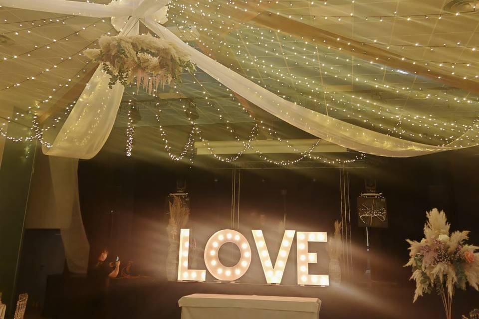 Deco florale plafonnier