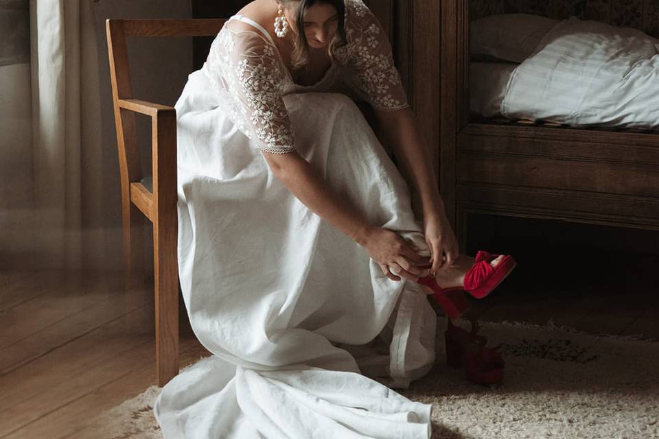 Préparation de la mariée
