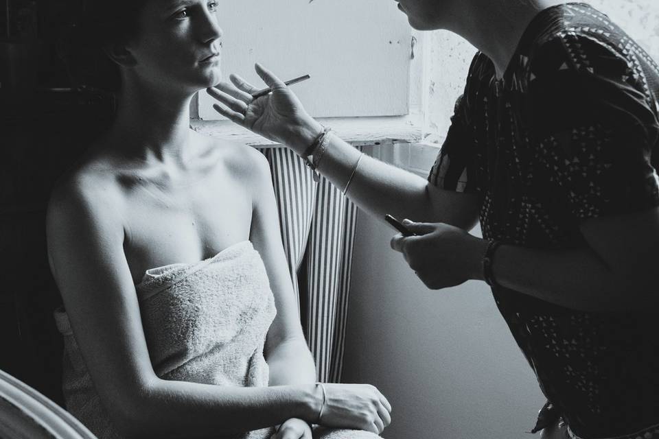 Préparatifs mariée