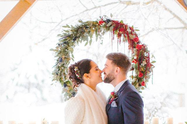 Mariage dans la neige