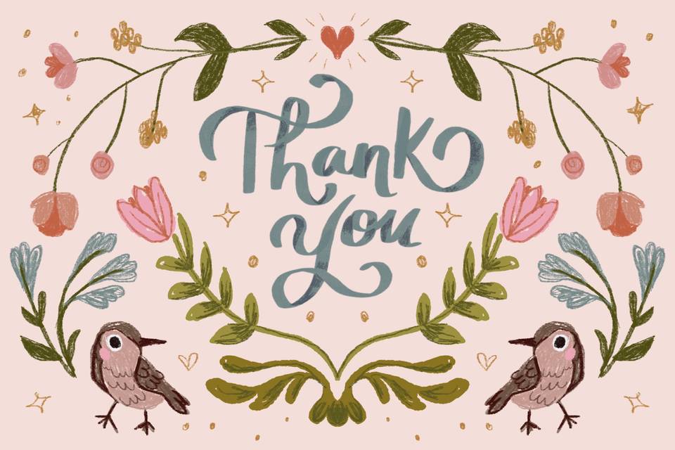 Thank you card