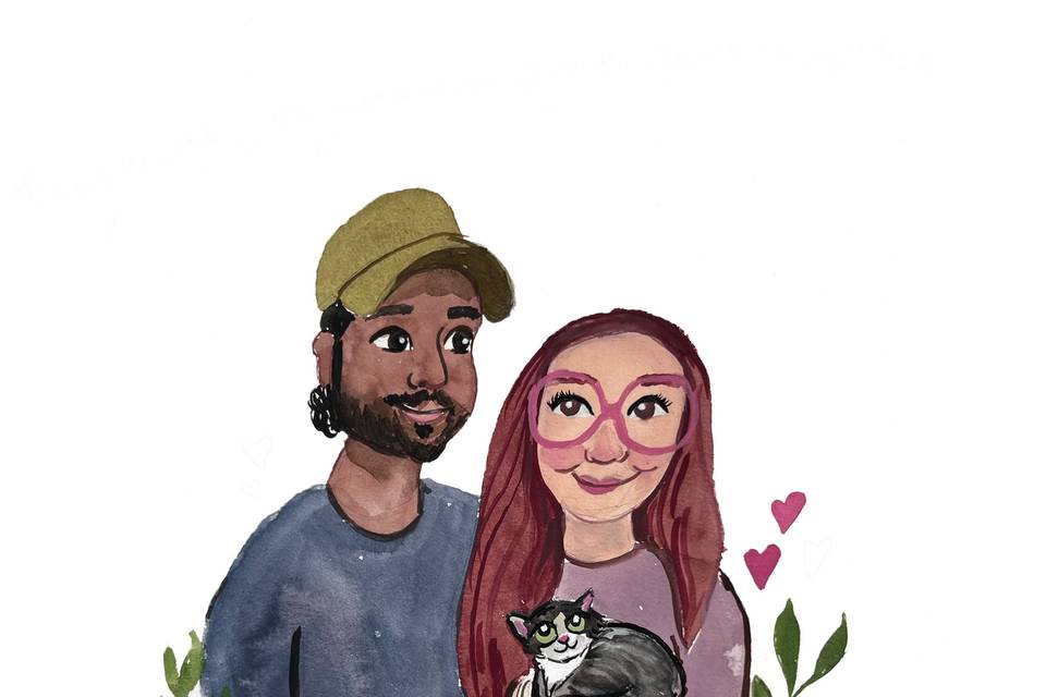 Watercolor portrait
