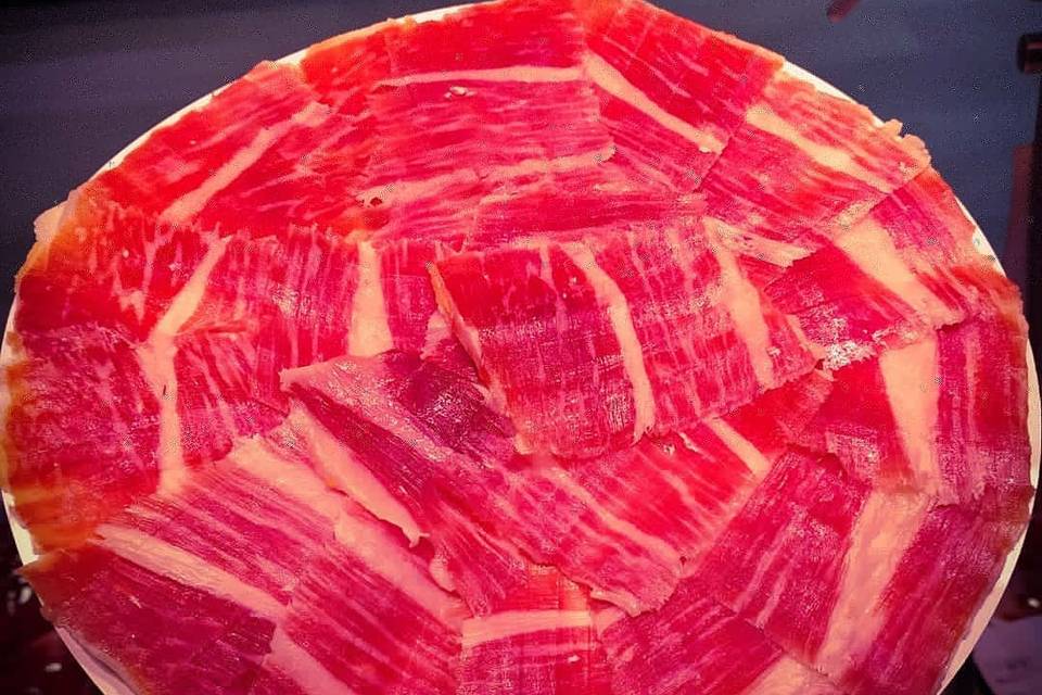 Plateau jambon coupe couteau