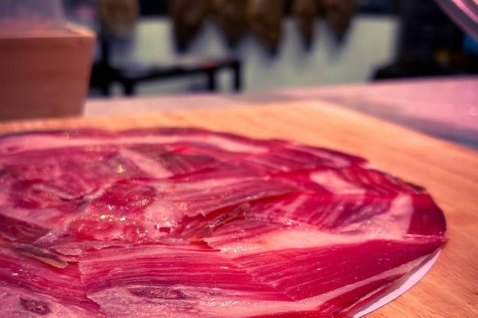 Plateau jambon coupe couteau