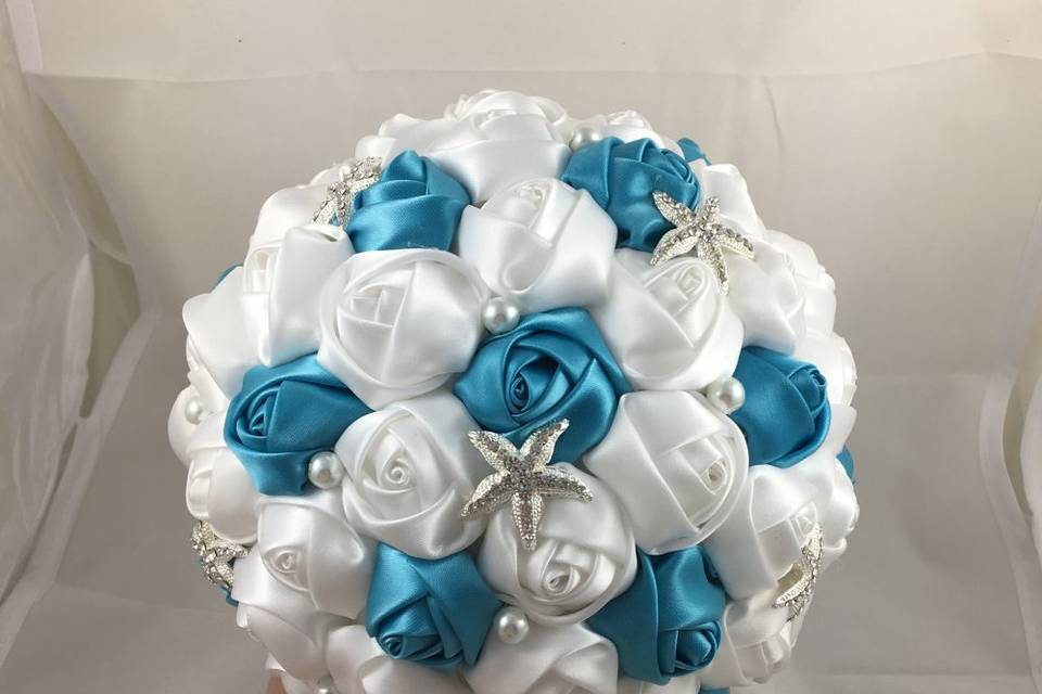 Bouquet en satin