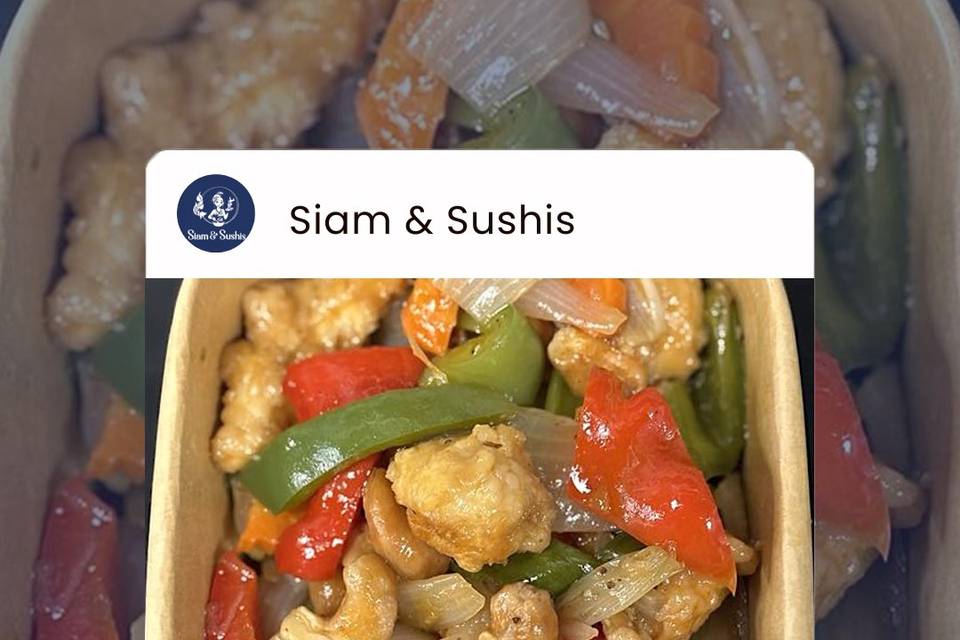Gai Pad med Mamuang