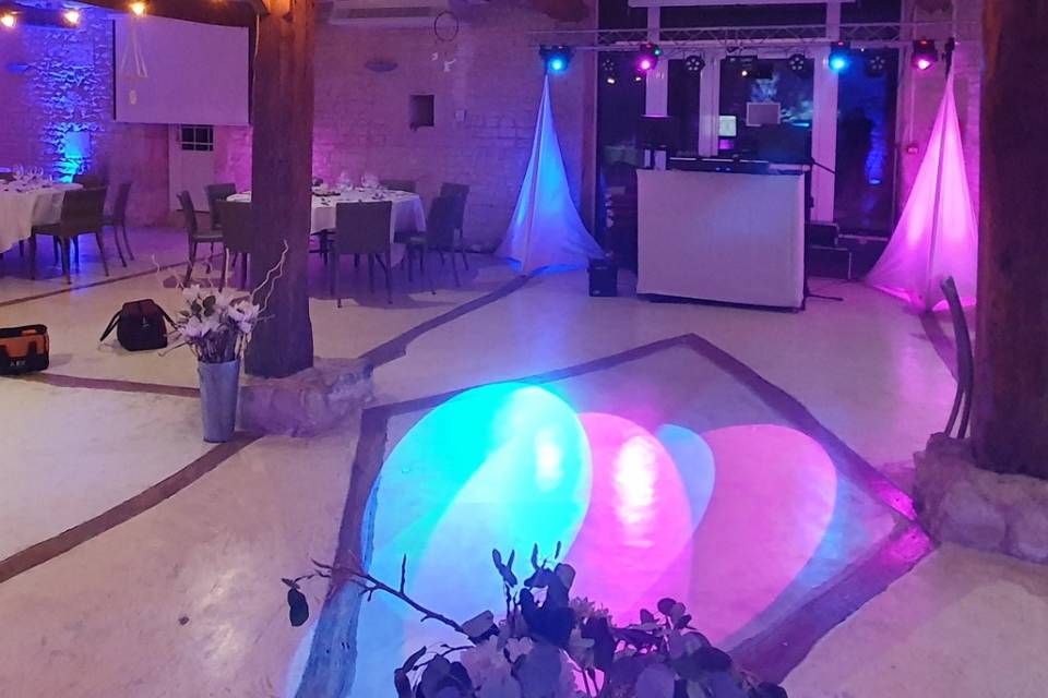 Déco LED salle