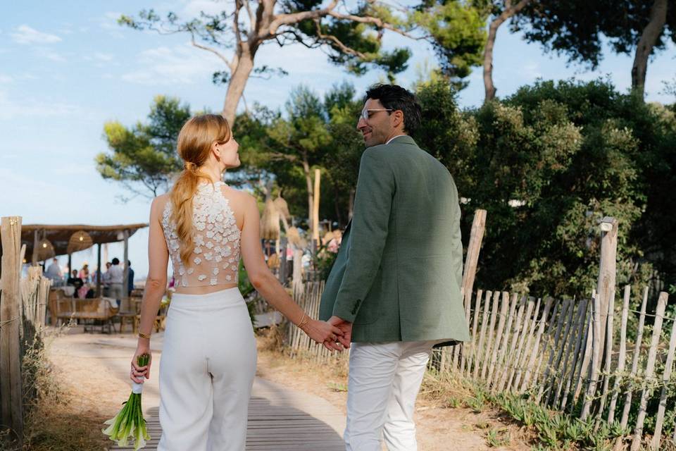 Mariage en bord de mer