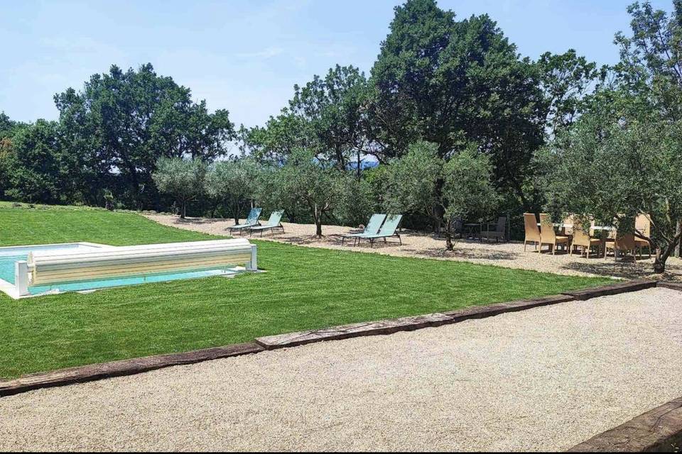Espace cocktail/piscine
