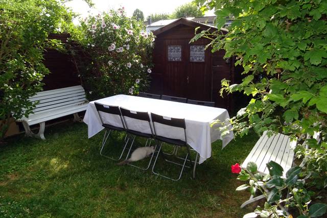 Réception dans le jardin