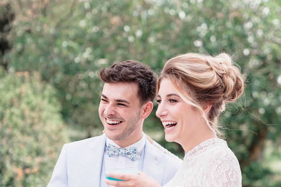 Mariage thème bleu