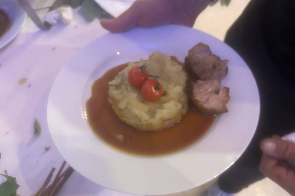 Rôti de veau et son écrasé