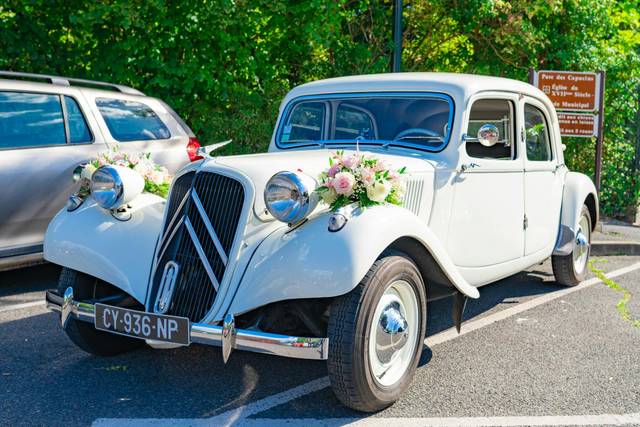 Voiture, décoration, chauffeur