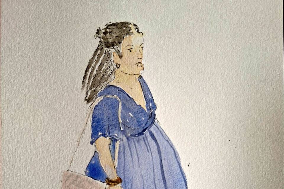Robe bleue