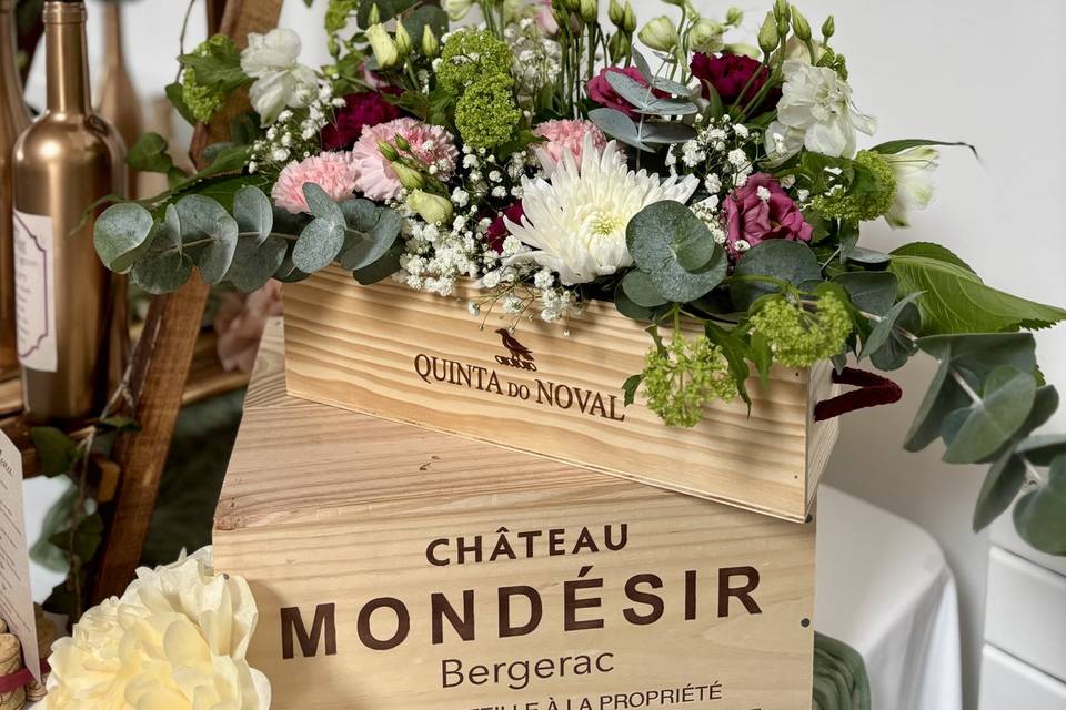 Mariage thème vignoble