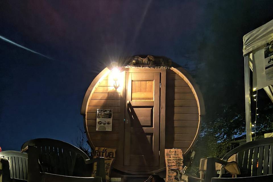 Brasero et sauna