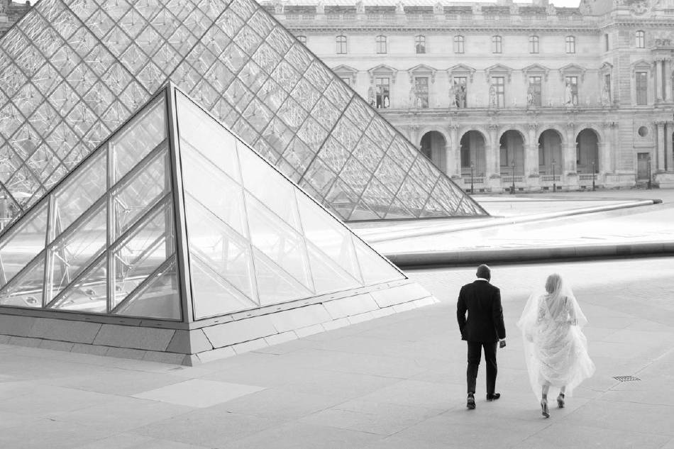 Mariage en noir et blanc