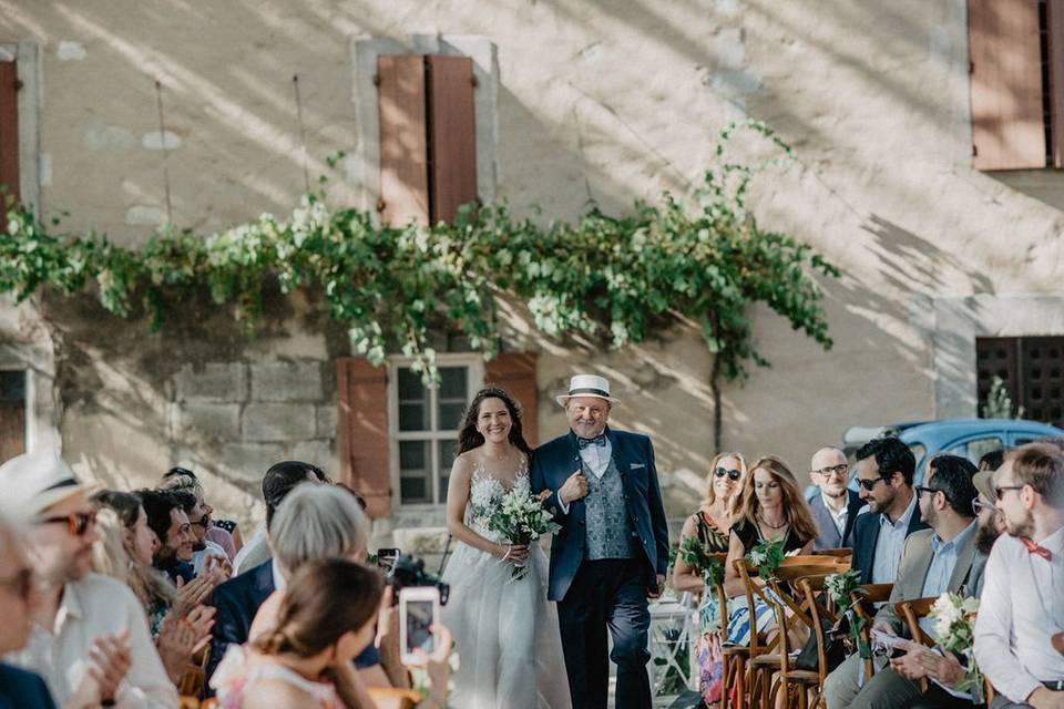 L'arrivée de la mariée