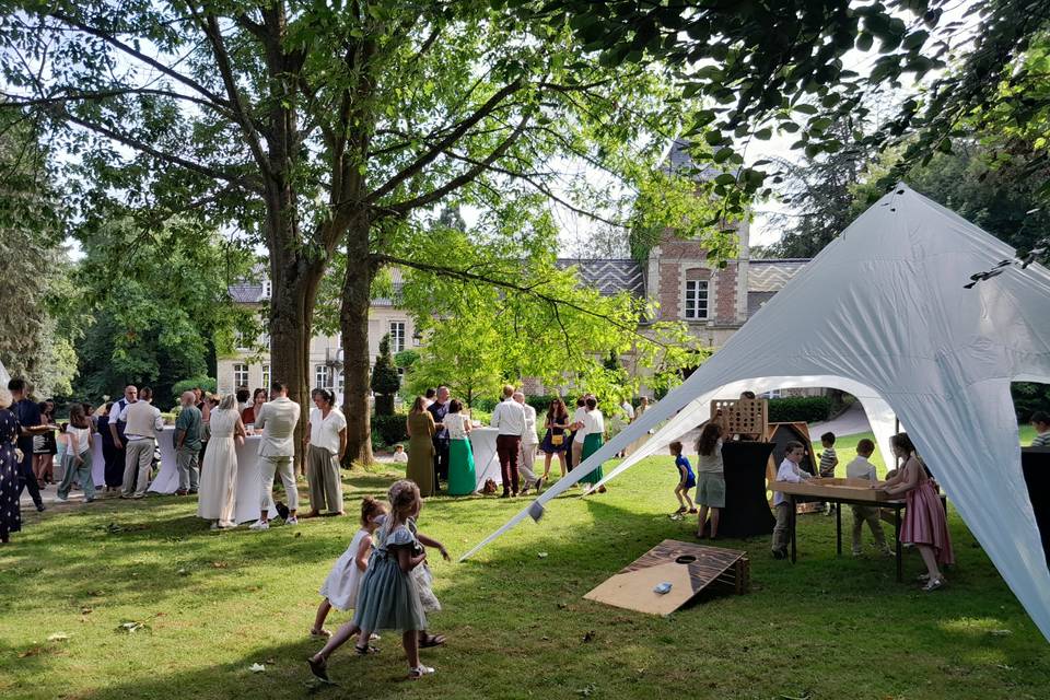 Tonnelle étoile et jeux