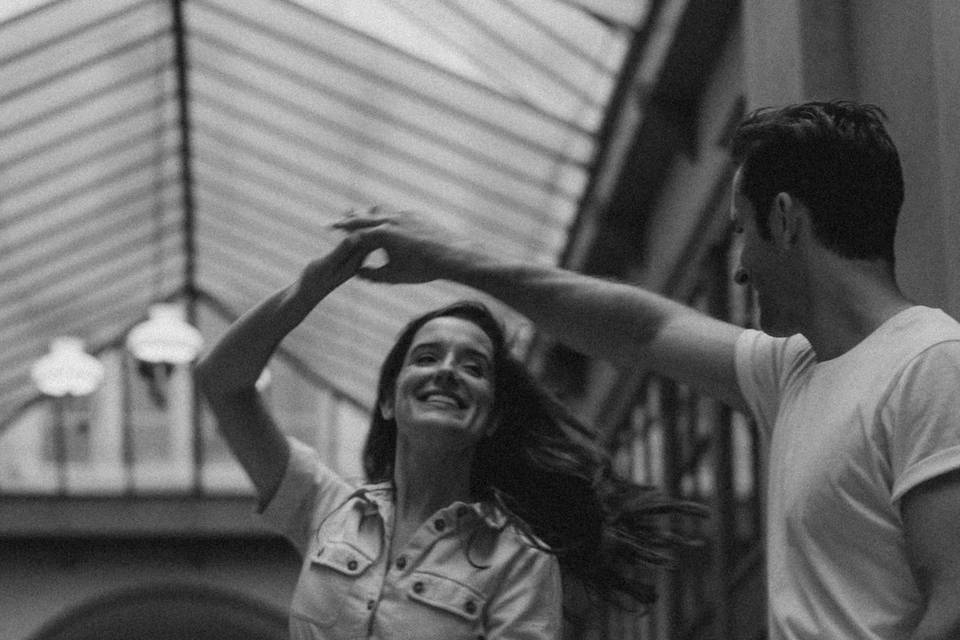 La romance dans une danse