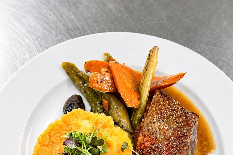 Jus de canard et mousseline pa