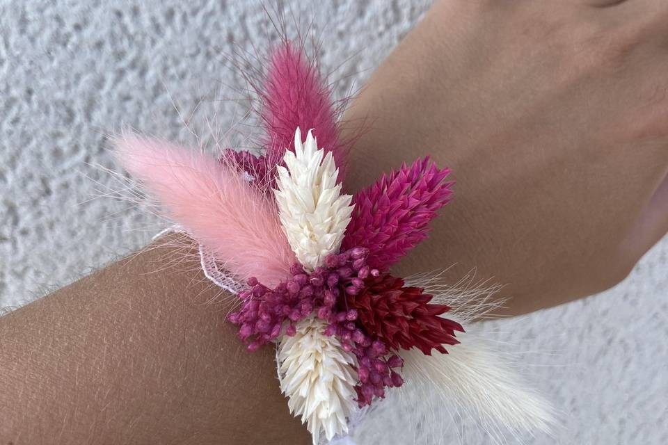 Bracelet fleurs séchées