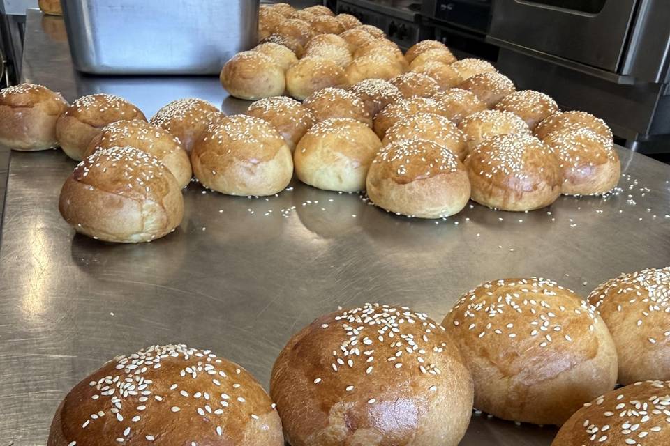 Pains burger au miel