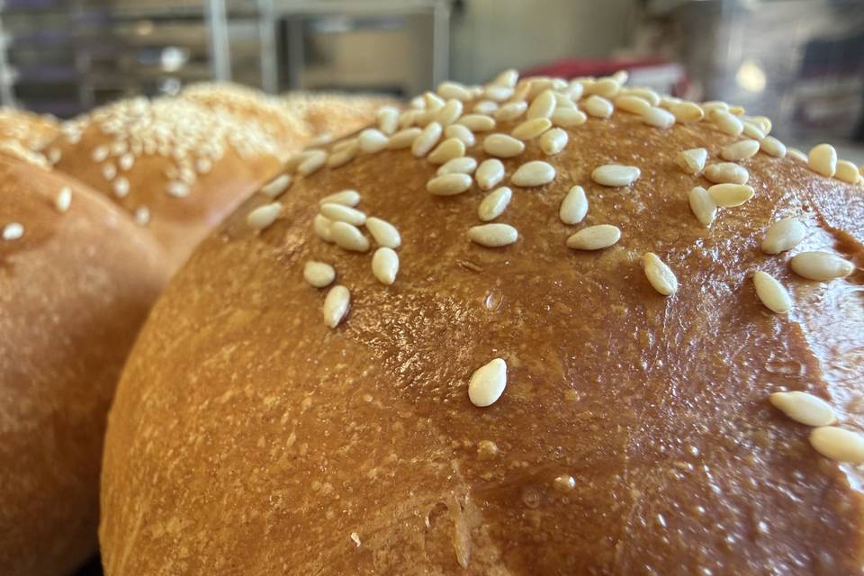 Pain burger du chef