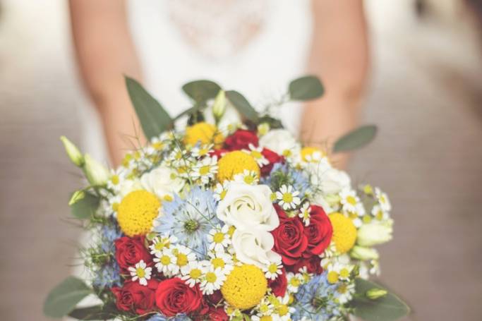 Bouquet de mariée champêtre