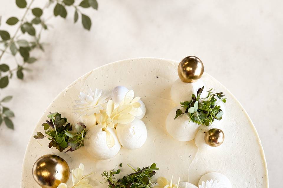 Entremet poire caramel et vani