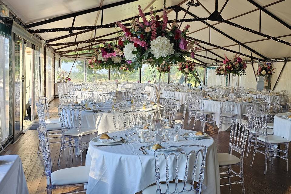 Le lancé du bouquet de mariée