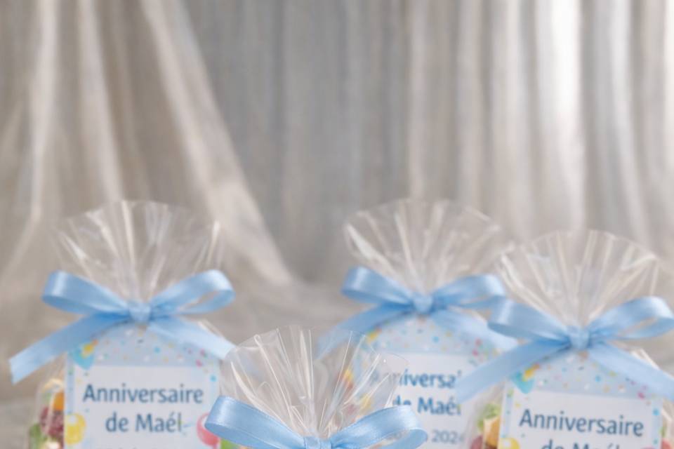 Sachets bonbons anniversaire
