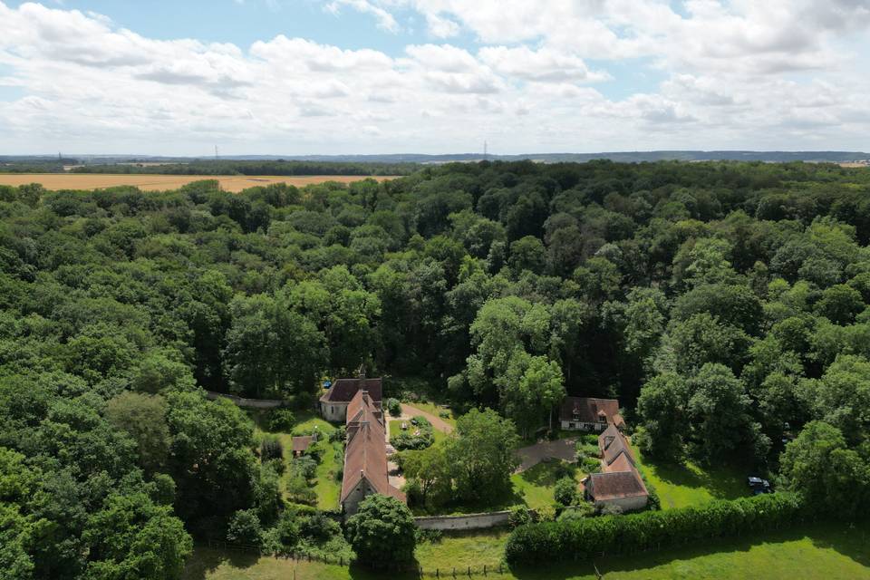 Vue aérienne du domaine