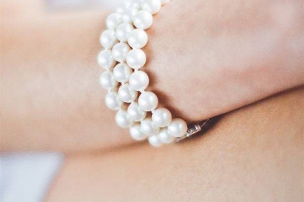 Bracelet manchette perles