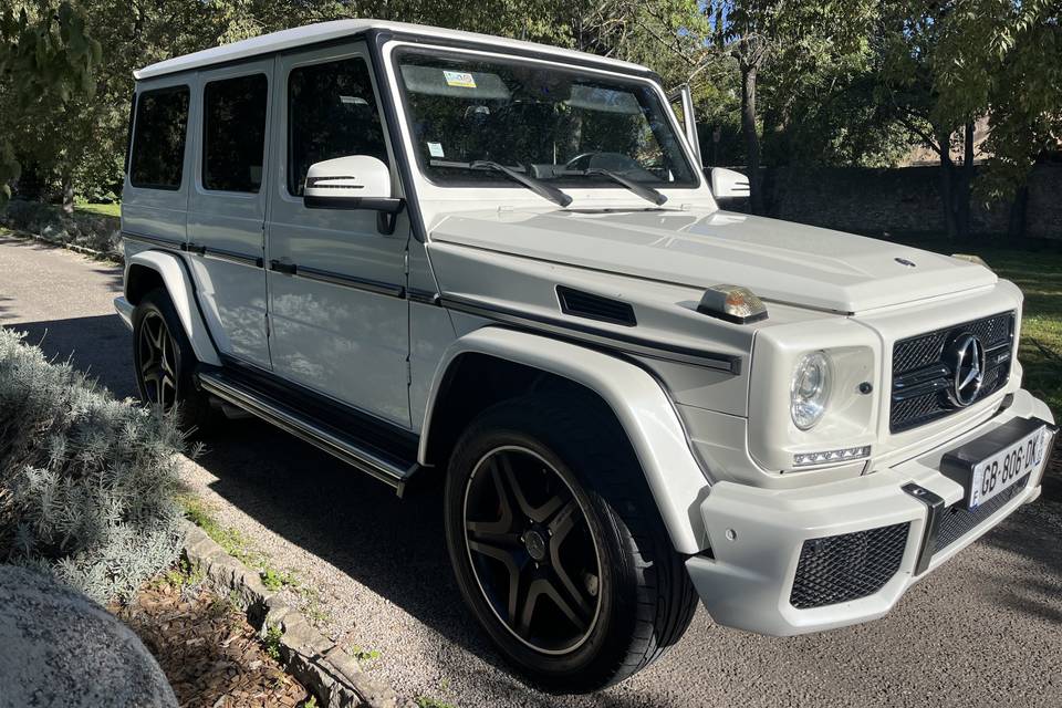 Mercedes G 63 ang blanc nacré