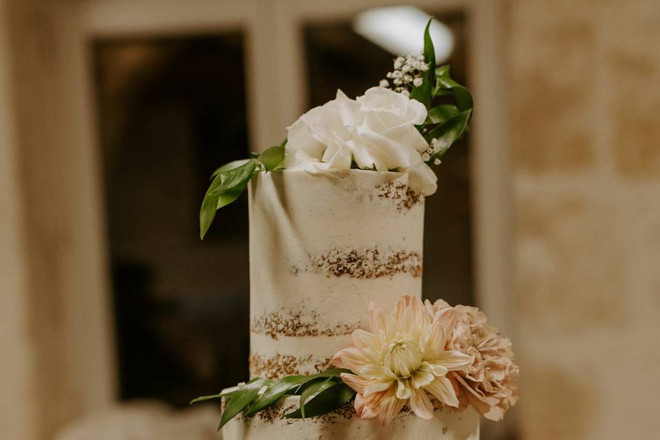 Naked cake champêtre