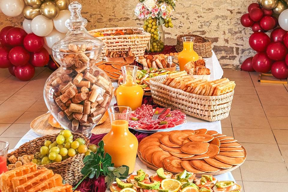 Salle de réception : brunch