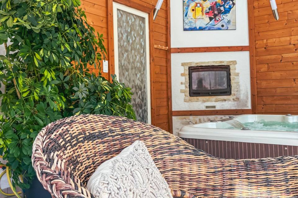 Gîte de la Grange : jacuzzi