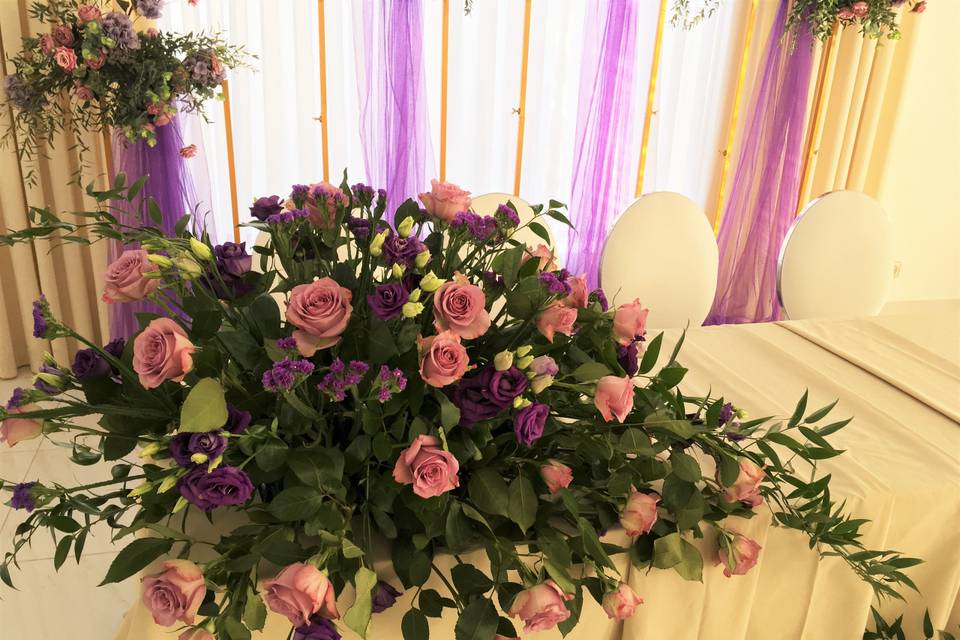 Mariage couleur violet