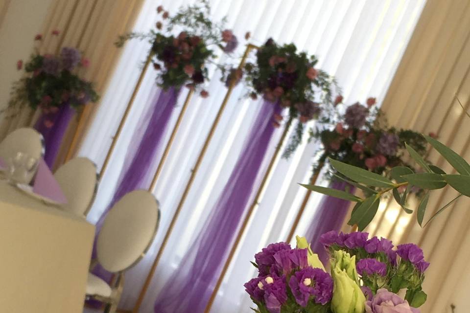 Mariage couleur violet