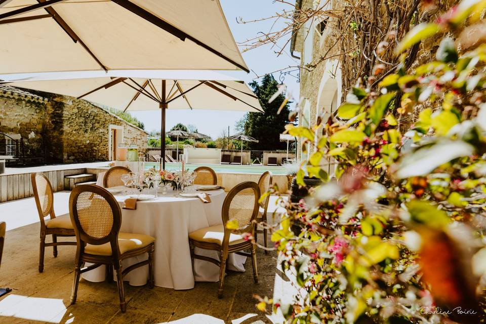 Sur la terrasse