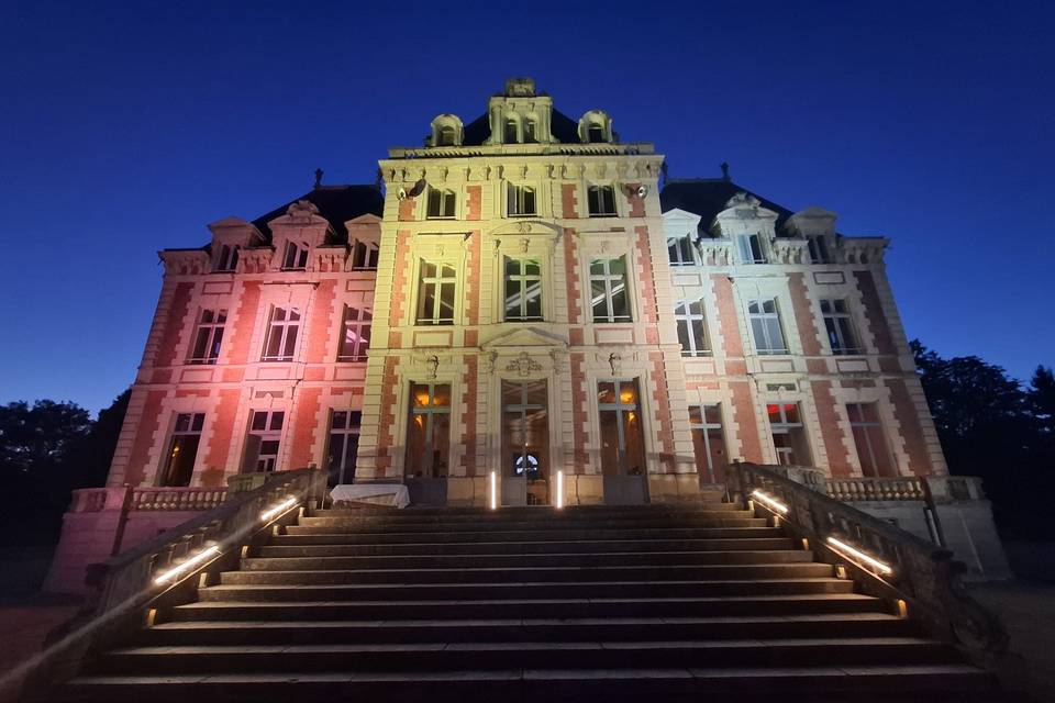 Façade illuminée