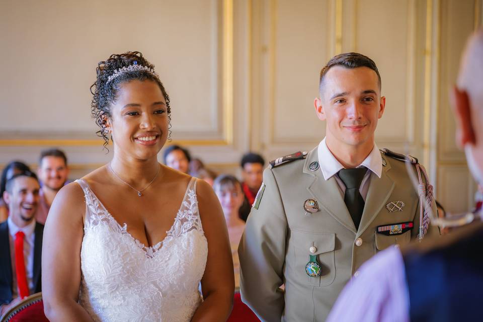 Cérémonie à la mairie