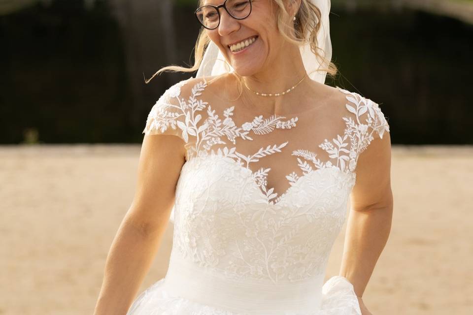 Une mariée pétillante