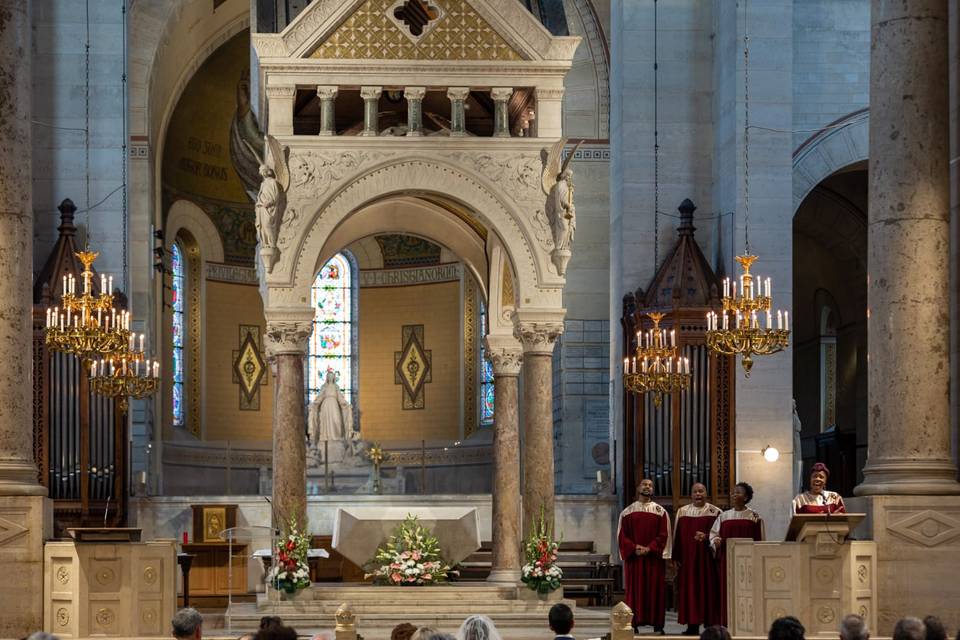 Cérémonie à l'église