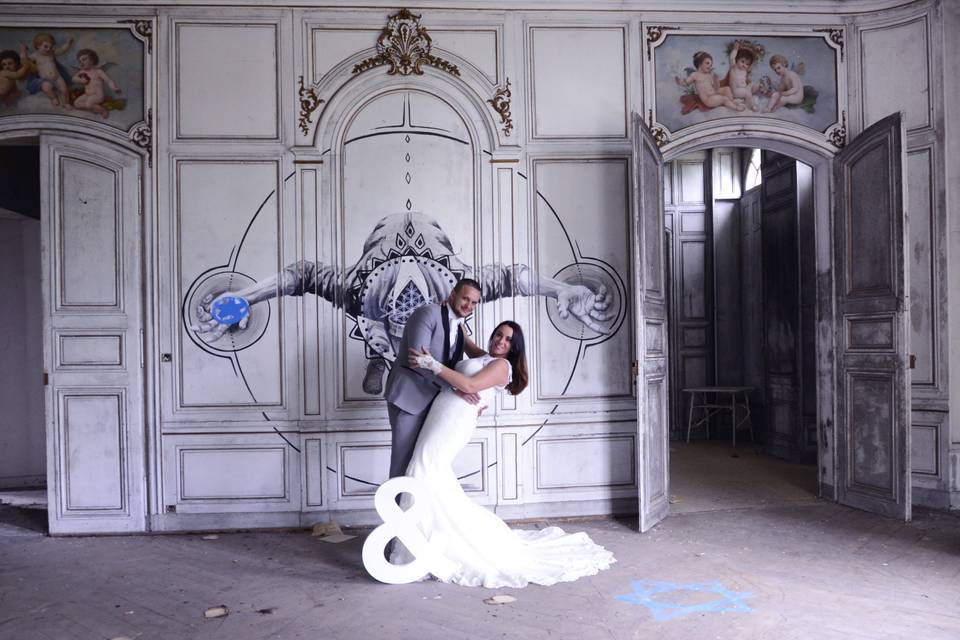 Séance Trash the dress château