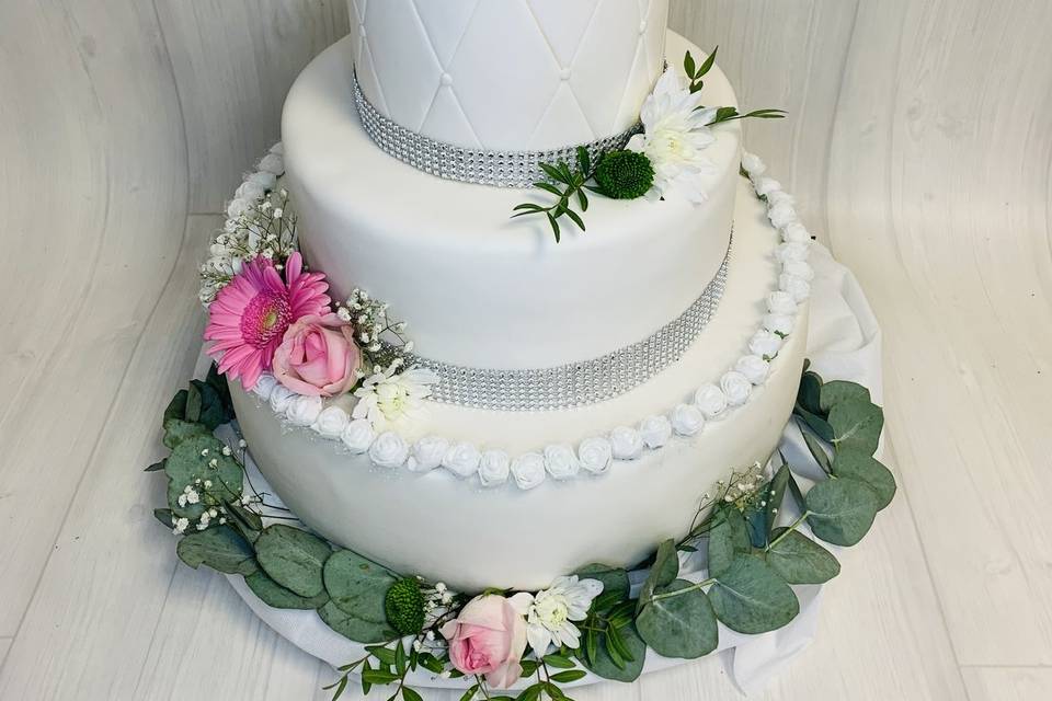 Wedding cake pâte à sucre