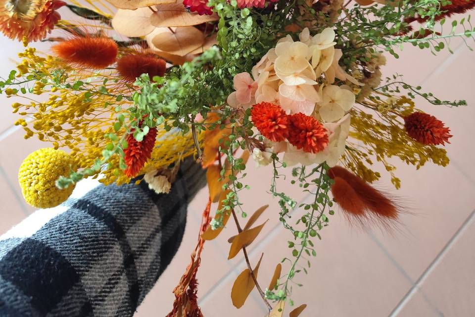 Bouquet stabilisé, séché
